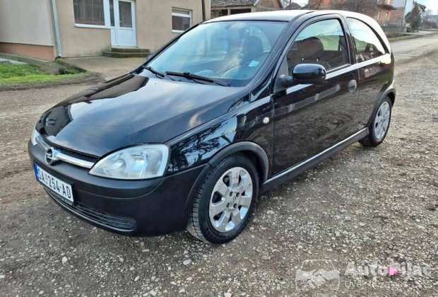 Opel corsa C 1.7 dti God. 2002/3Reg. 7.2026 Klima, dobre m+s gume.
