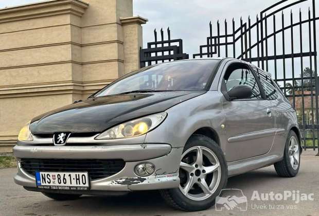 2003 Peugeot 206 1.6 benzin 80kw 2003god reg. do 10.2026.