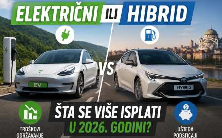 Električni ili hibrid za vožnju po Srbiji: šta se više isplati u 2026. godini?
