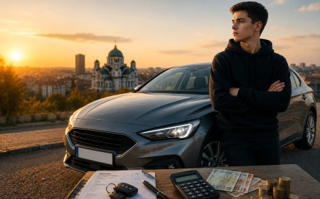 Koliko stvarno košta auto za mladog vozača u Srbiji 2026: kupovina, registracija, osiguranje i porezi
