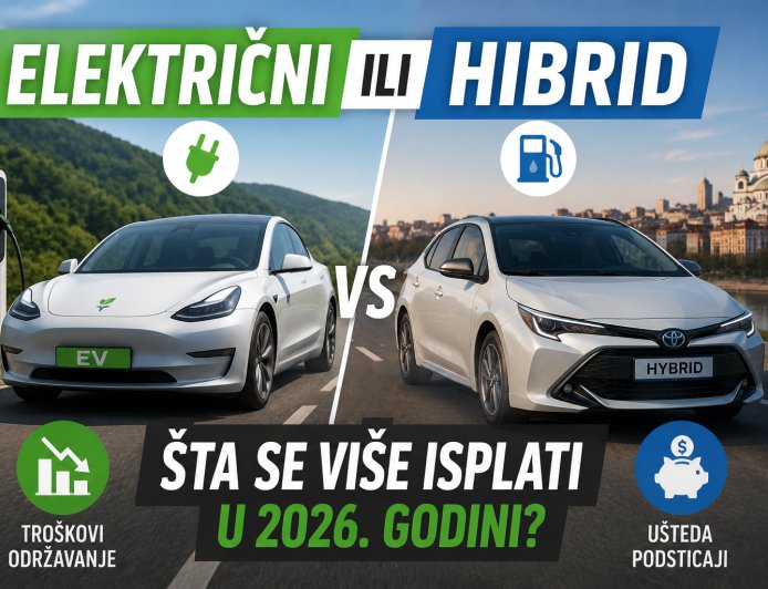 Električni ili hibrid za vožnju po Srbiji: šta se više isplati u 2026. godini?