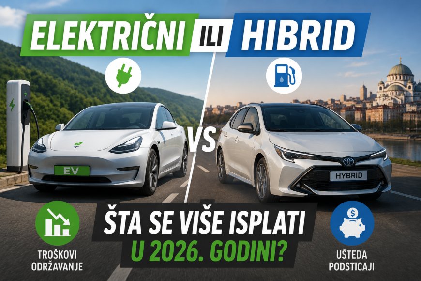 Električni ili hibrid za vožnju po Srbiji: šta se više isplati u 2026. godini?