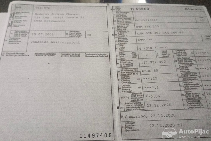 SYM FNX 125 2021 auto pijac 19